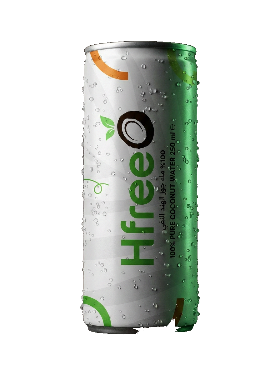 HfreeO 250ml coconut water can